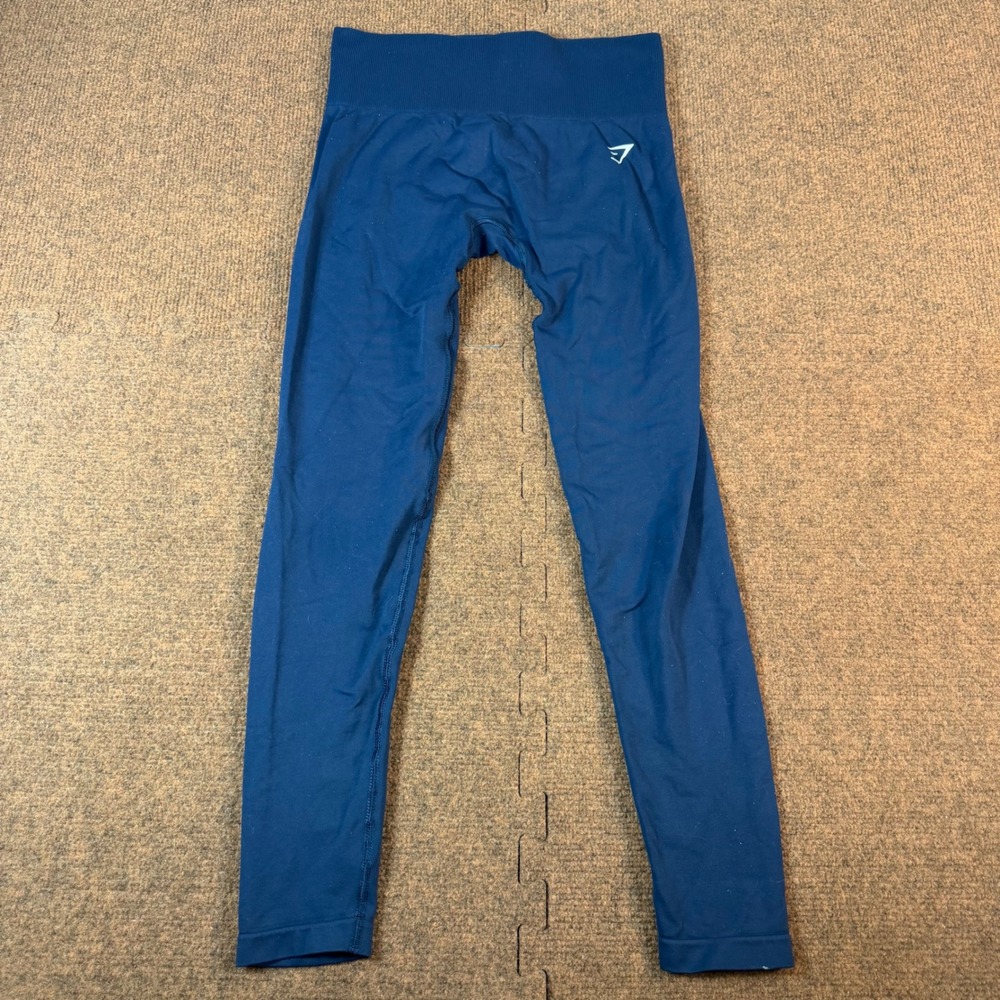 Gymshark Vital Seamless Leggings Womens Small Blue High Rise Athletic Yoga B7A3L